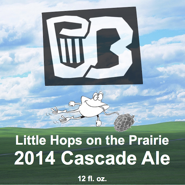 little hops on the prairie bottle label