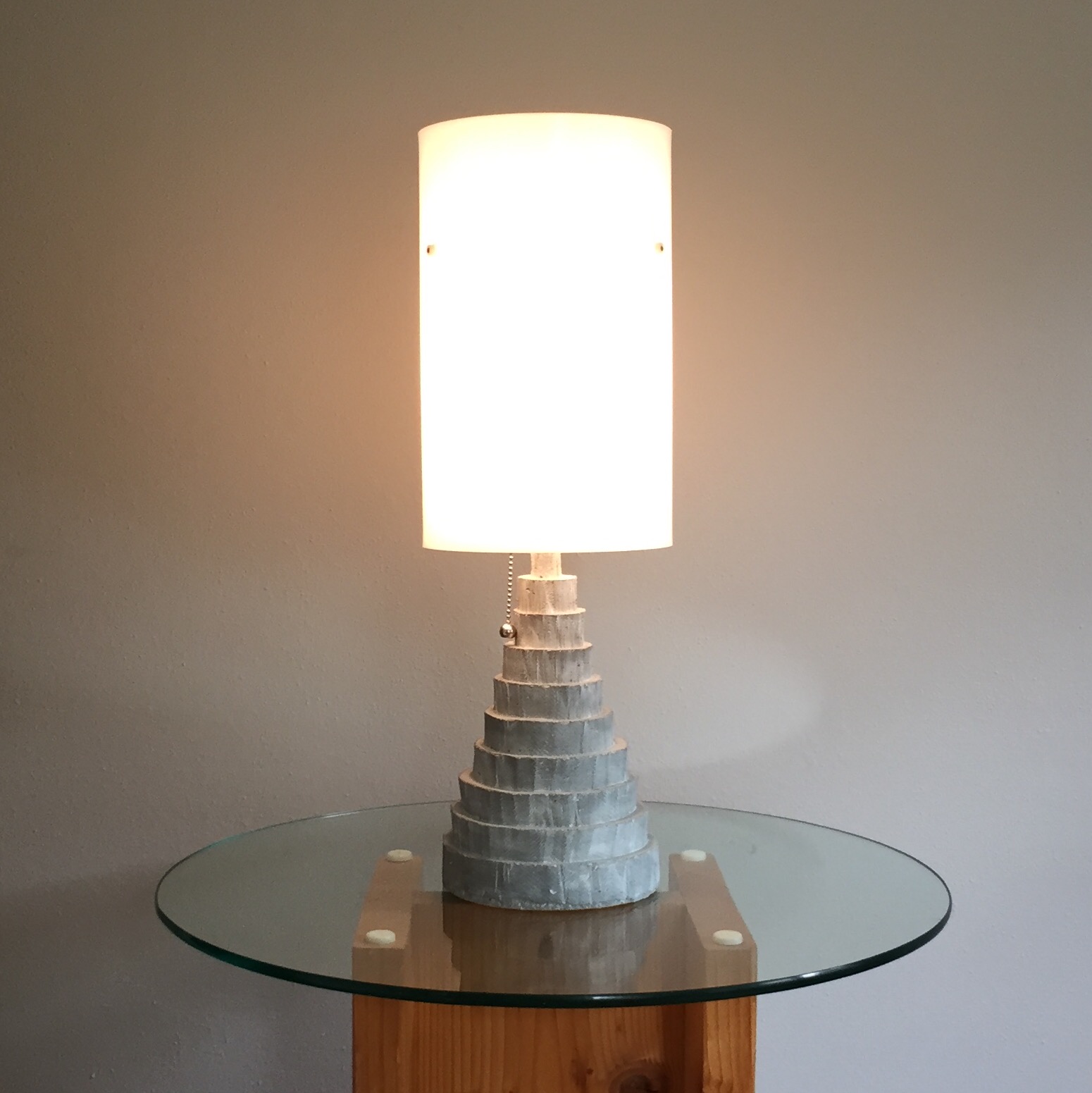 concrete table lamp